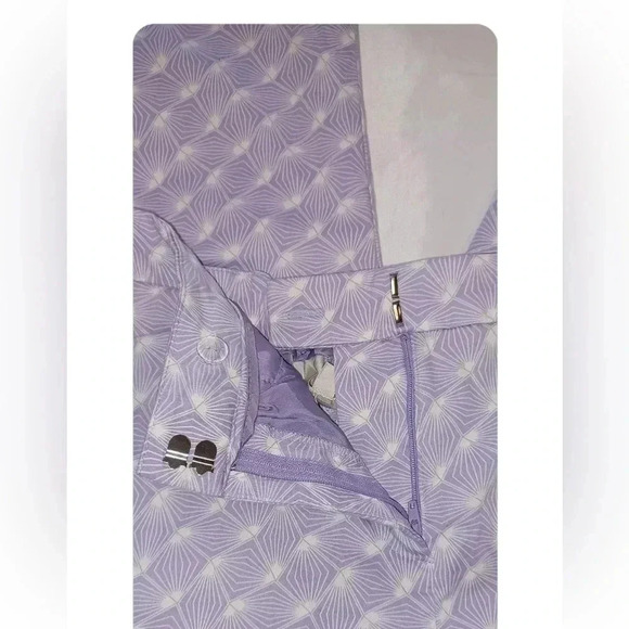 Tradition Capri Cotton Blend Lilac & White Size  10P - Picture 6 of 6